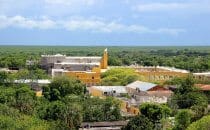 Blick auf den Konvent von Izamal, Mexiko